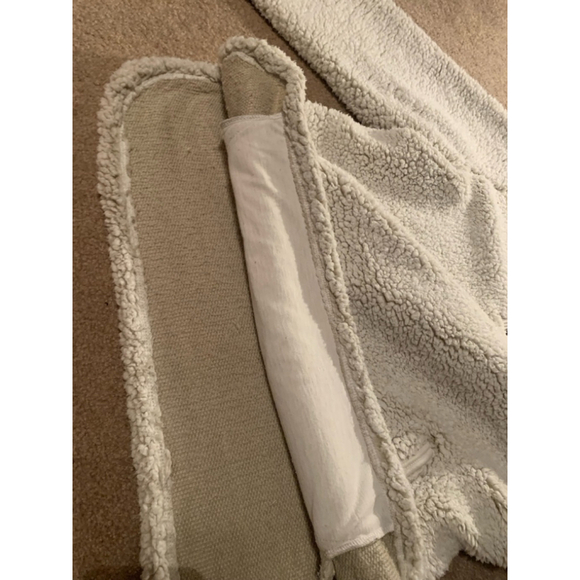 Women's Cozy Sherpa Fleece Pullover XL Cream - Picture 6 of 6